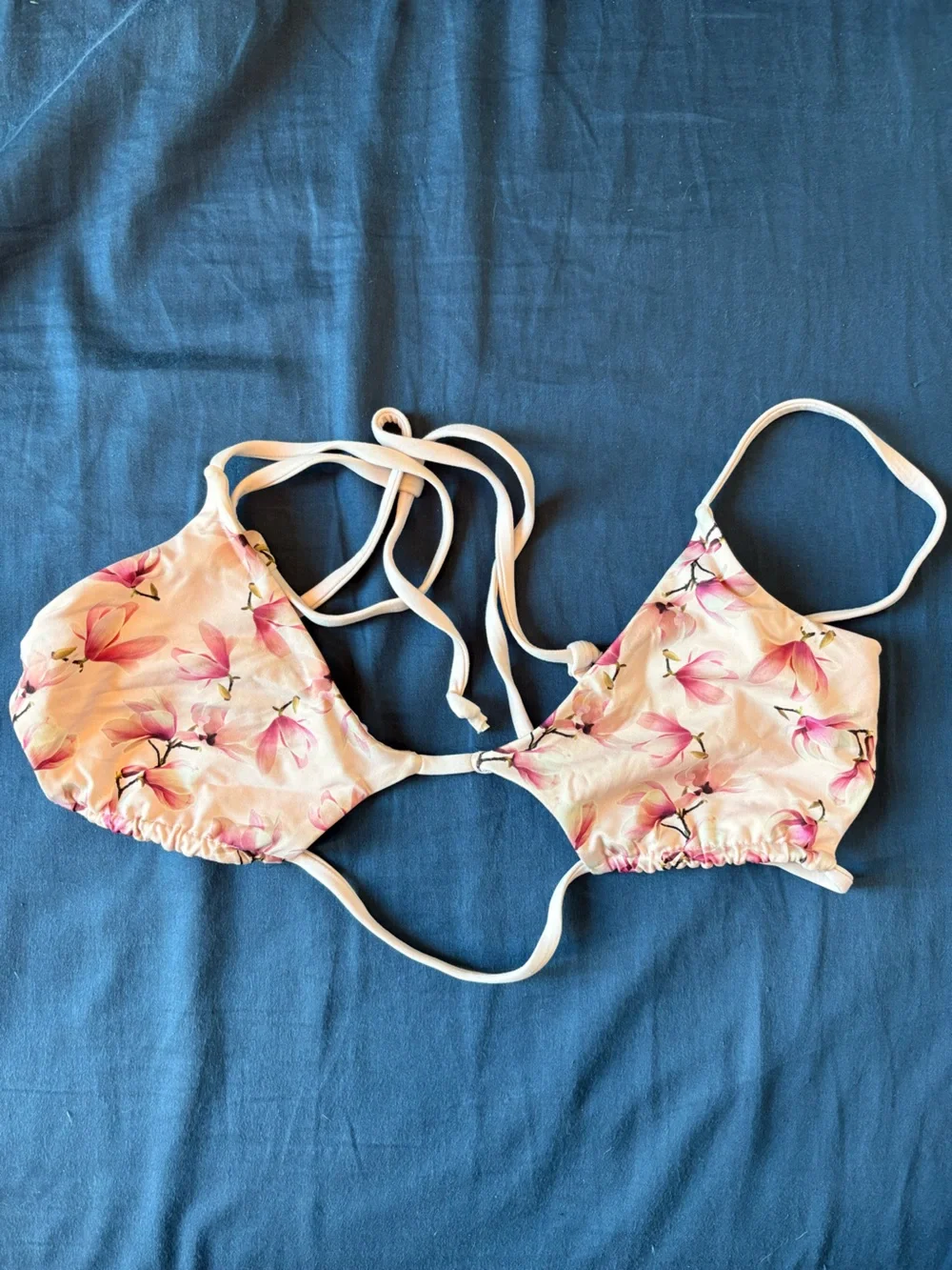 Frankies Bikinis Size S Floral Bikini Top
